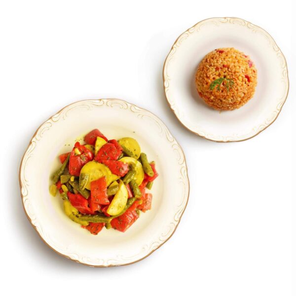 Haşlama Sebze & Bulgur Pilavı
